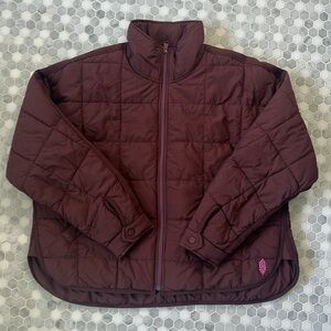 *LIKE NEW* Free People Pippa Packable Puffer Jacket, color: bitter chocolate
